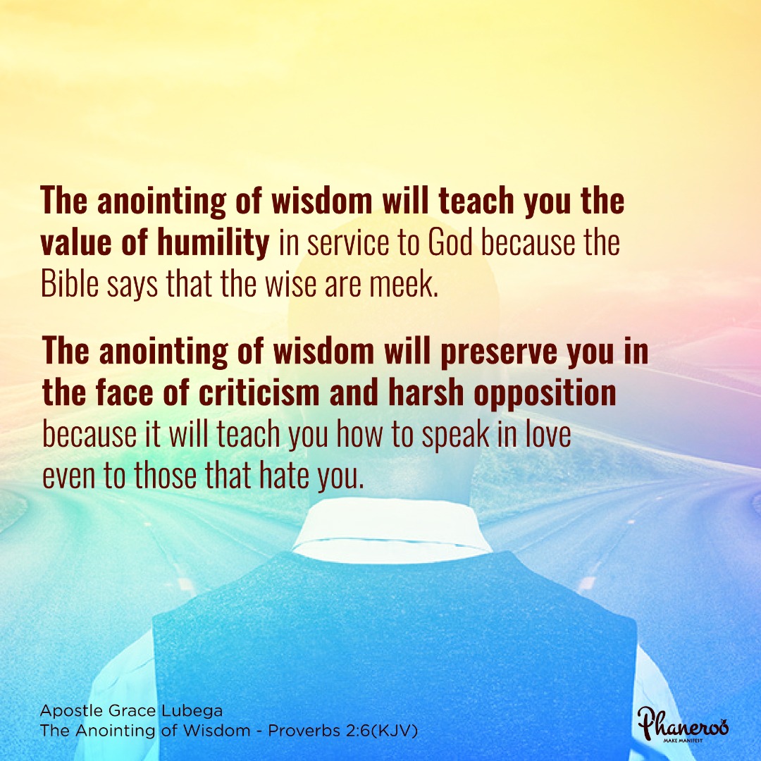 The Anointing Of Wisdom Phaneroo