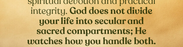 Faithfulness to God and Man