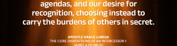 The Core Dispositions of an Intercessor 1